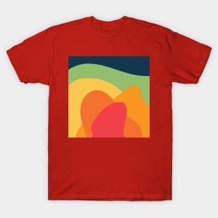 Sweet Rainbow Candy Vector Abstract Pattern T-Shirt